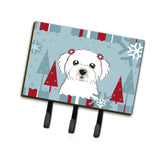 Caroline'S Treasures Bb1704Th68 Winter Holiday Maltese Leash Or Key Holder, Large, Multicolor