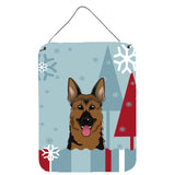 Caroline'S Treasures Winter Holiday German Shepherd Wall Or Door Hanging Prints Bb1707Ds1216, 16Hx12W, Multicolor