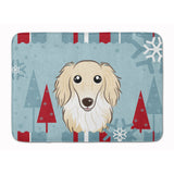 Caroline'S Treasures Winter Holiday Longhair Creme Dachshund, 19 X 27, Multicolor
