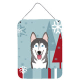 Caroline'S Treasures Winter Holiday Alaskan Malamute Wall Or Door Hanging Prints Bb1714Ds1216, 16Hx12W, Multicolor