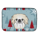 Caroline'S Treasures Bb1717Ddm Dish Drying Mat, 14 X 21, Winter Holiday