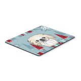 Caroline'S Treasures Winter Holiday Pekingese Mouse Pad, Hot Pad Or Trivet, Multicolor (Bb1717Mp)