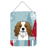 Caroline'S Treasures Winter Holiday Cavalier Spaniel Wall Or Door Hanging Prints Bb1720Ds1216, 16Hx12W, Multicolor