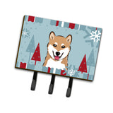 Caroline'S Treasures Bb1721Th68 Winter Holiday Shiba Inu Leash Or Key Holder, Large, Multicolor
