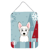 Caroline'S Treasures Winter Holiday Westie Wall Or Door Hanging Prints Bb1722Ds1216, 16Hx12W, Multicolor