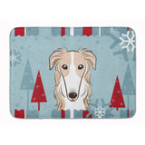 Caroline'S Treasures Winter Holiday Borzoi Floor Mat, 19 X 27, Multicolor