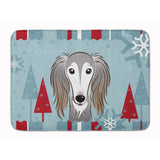 Caroline'S Treasures Winter Holiday Saluki Floor Mat, 19 X 27, Multicolor