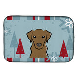 Caroline'S Treasures Bb1730Ddm Dish Drying Mat, 14 X 21, Winter Holiday