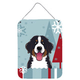 Caroline'S Treasures Winter Holiday Bernese Mountain Dog Wall Or Door Hanging Prints Bb1733Ds1216, 16Hx12W, Multicolor
