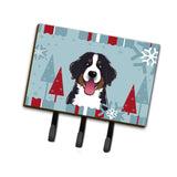 Caroline'S Treasures Bb1733Th68 Winter Holiday Bernese Mountain Dog Leash Or Key Holder, Large, Multicolor