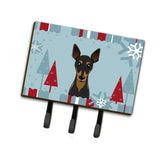 Caroline'S Treasures Bb1736Th68 Winter Holiday Min Pin Leash Or Key Holder, Large, Multicolor