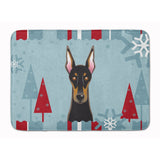 Caroline'S Treasures Winter Holiday Doberman Floor Mat, 19 X 27, Multicolor