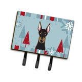 Caroline'S Treasures Bb1741Th68 Winter Holiday Doberman Leash Or Key Holder, Large, Multicolor