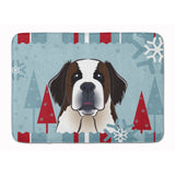 Caroline'S Treasures Winter Holiday Saint Bernard Floor Mat, 19 X 27, Multicolor