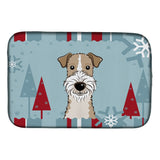 Caroline'S Treasures Bb1743Ddm Dish Drying Mat, 14 X 21, Winter Holiday