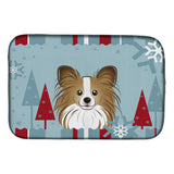 Caroline'S Treasures Bb1744Ddm Dish Drying Mat, 14 X 21, Winter Holiday