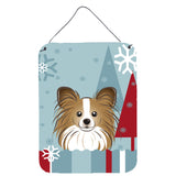 Caroline'S Treasures Winter Holiday Papillon Wall Or Door Hanging Prints Bb1744Ds1216, 16Hx12W, Multicolor
