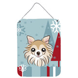 Caroline'S Treasures Winter Holiday Chihuahua Wall Or Door Hanging Prints Bb1747Ds1216, 16Hx12W, Multicolor