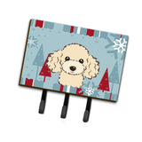 Caroline'S Treasures Bb1754Th68 Winter Holiday Buff Poodle Leash Or Key Holder, Large, Multicolor