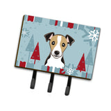 Caroline'S Treasures Bb1757Th68 Winter Holiday Jack Russell Terrier Leash Or Key Holder, Large, Multicolor