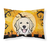 Caroline'S Treasures Bb1763Pillowcase Halloween Golden Retriever Fabric Standard Pillowcase, Large, Multicolor