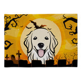 Caroline'S Treasures Bb1763Plmt Halloween Golden Retriever Fabric Placemat, Multicolor