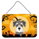 Caroline'S Treasures Halloween Schnauzer Wall Or Door Hanging Prints Bb1764Ds812, 8Hx12W