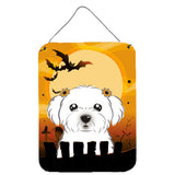 Caroline'S Treasures Halloween Maltese Wall Or Door Hanging Prints Bb1766Ds1216, 16Hx12W, Multicolor