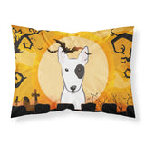 Caroline'S Treasures Bb1767Pillowcase Halloween Bull Terrier Fabric Standard Pillowcase, Large, Multicolor