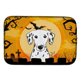 Caroline'S Treasures Halloween Dalmatian Dish Drying Mat, 14 X 21
