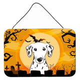 Caroline'S Treasures Halloween Dalmatian Wall Or Door Hanging Prints Bb1768Ds812, 8Hx12W