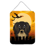 Caroline'S Treasures Halloween Longhair Black And Tan Dachshund Wall Or Door Hanging Prints Bb1771Ds1216, 16Hx12W, Multicolor,