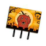 Caroline'S Treasures Bb1772Th68 Halloween Longhair Red Dachshund Leash Or Key Holder, Large, Multicolor