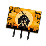 Caroline'S Treasures Bb1773Th68 Halloween Smooth Black And Tan Dachshund Leash Or Key Holder, Large, Multicolor