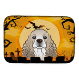 Caroline'S Treasures Halloween Cocker Spaniel Dish Drying Mat, 14 X 21