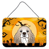 Caroline'S Treasures Halloween Cocker Spaniel Wall Or Door Hanging Prints Bb1774Ds812, 8Hx12W