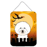 Caroline'S Treasures Halloween Bichon Frise Wall Or Door Hanging Prints Bb1775Ds1216, 16Hx12W, Multicolor