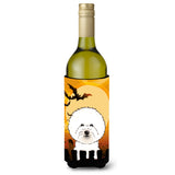 Caroline'S Treasures Halloween Bichon Frise Wine Bottle Koozie Hugger, 750 Ml, Multicolor