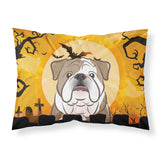 Caroline'S Treasures Bb1777Pillowcase Halloween English Bulldog Fabric Standard Pillowcase, Large, Multicolor