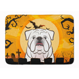 Caroline'S Treasures Halloween White English Bulldog Floor Mat, 19 X 27, Multicolor