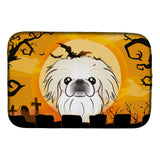 Caroline'S Treasures Halloween Pekingese Dish Drying Mat, 14 X 21