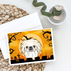 Halloween Pekingese Greeting Cards And Envelopes Pack Of 8