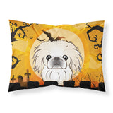 Caroline'S Treasures Bb1779Pillowcase Halloween Pekingese Fabric Standard Pillowcase, Large, Multicolor