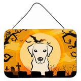 Caroline'S Treasures Halloween Yellow Labrador Wall Or Door Hanging Prints Bb1780Ds812, 8 H X 12 W