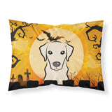 Caroline'S Treasures Bb1780Pillowcase Halloween Yellow Labrador Fabric Standard Pillowcase, Large, Multicolor
