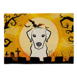 Caroline'S Treasures Bb1780Plmt Halloween Yellow Labrador Fabric Placemat, Multicolor