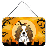 Caroline'S Treasures Halloween Cavalier Spaniel Wall Or Door Hanging Prints Bb1782Ds812, 8Hx12W, Multicolor