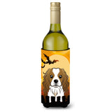 Caroline'S Treasures Halloween Cavalier Spaniel Wine Bottle Koozie Hugger, 750 Ml, Multicolor