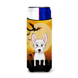 Caroline'S Treasures Halloween Westie Michelob Ultra Koozies For Slim Cans, Multicolor