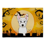 Caroline'S Treasures Bb1784Plmt Halloween Westie Fabric Placemat, Multicolor
